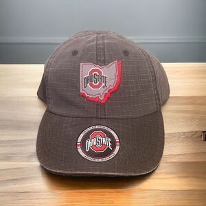 OHIO STATE Hat Snapback Ripstop Gray OSU Buckeyes NCAA Big 10 University College